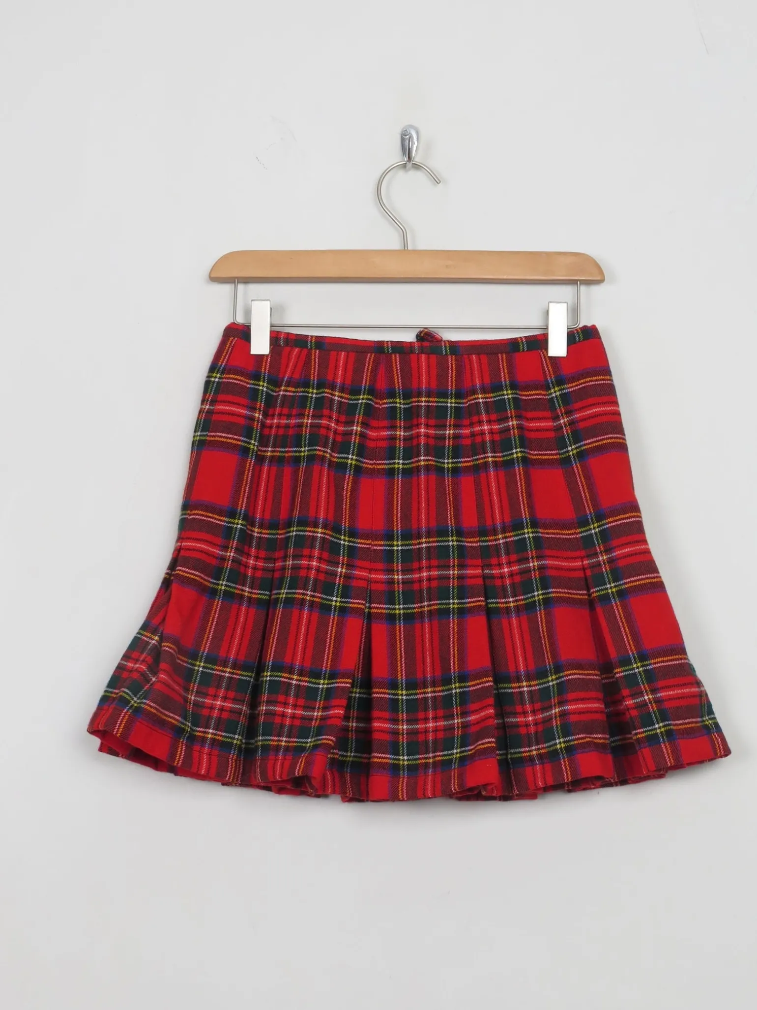 Vintage Red Tartan Mini Skirt S