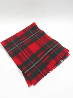 Vintage Red Tartan Scarf