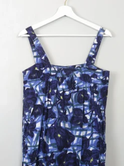 Vintage Retro Floral Tara Jamon Dress XS