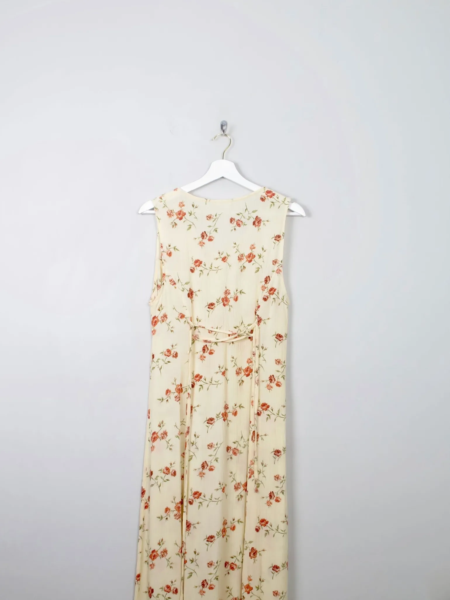 Vintage 90s Floral Buttermilk Dress S