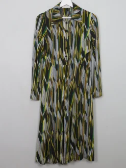 Vintage 1970s Printed Shirt Dress 10/12