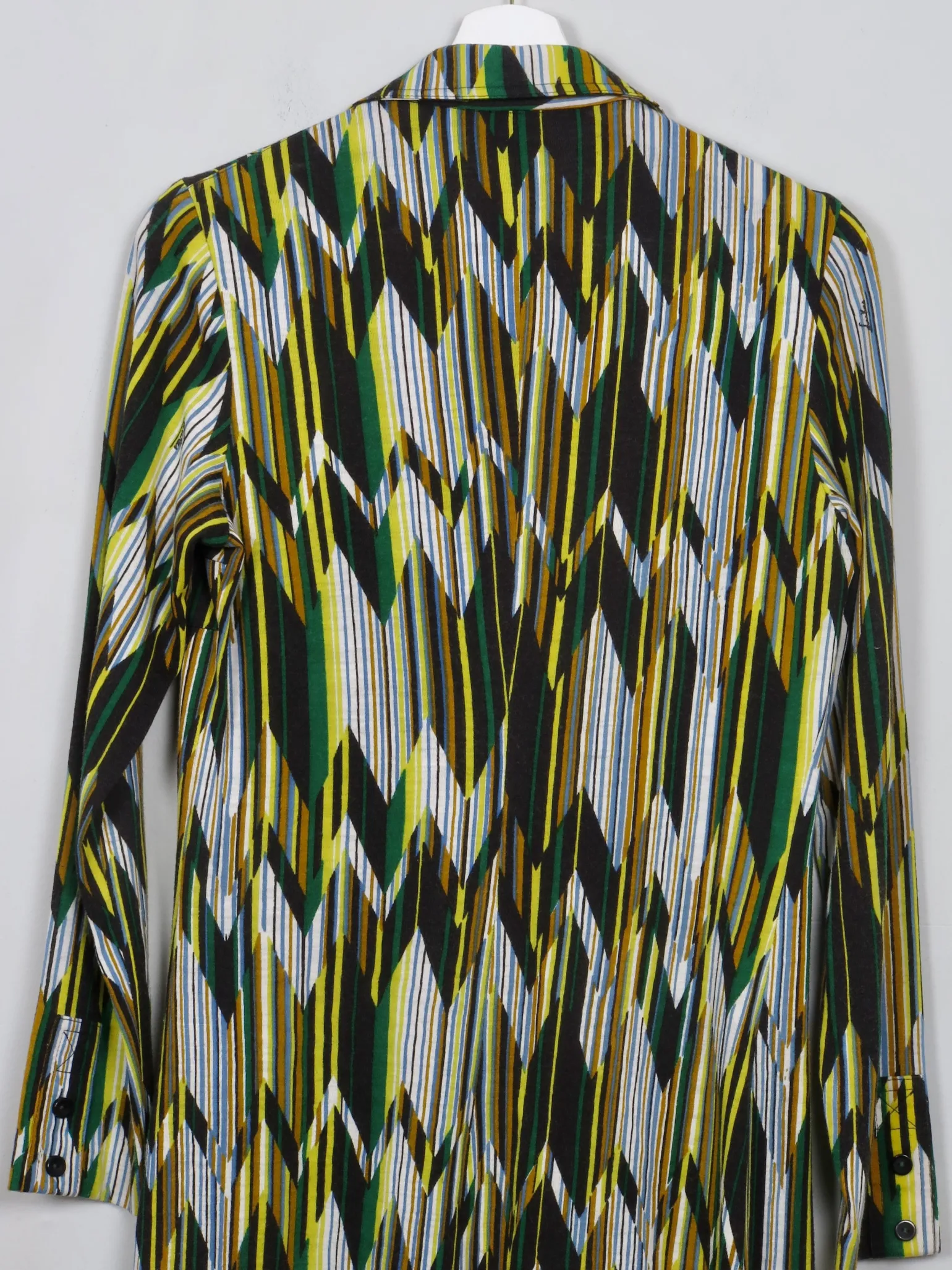 Vintage 1970s Printed Shirt Dress 10/12