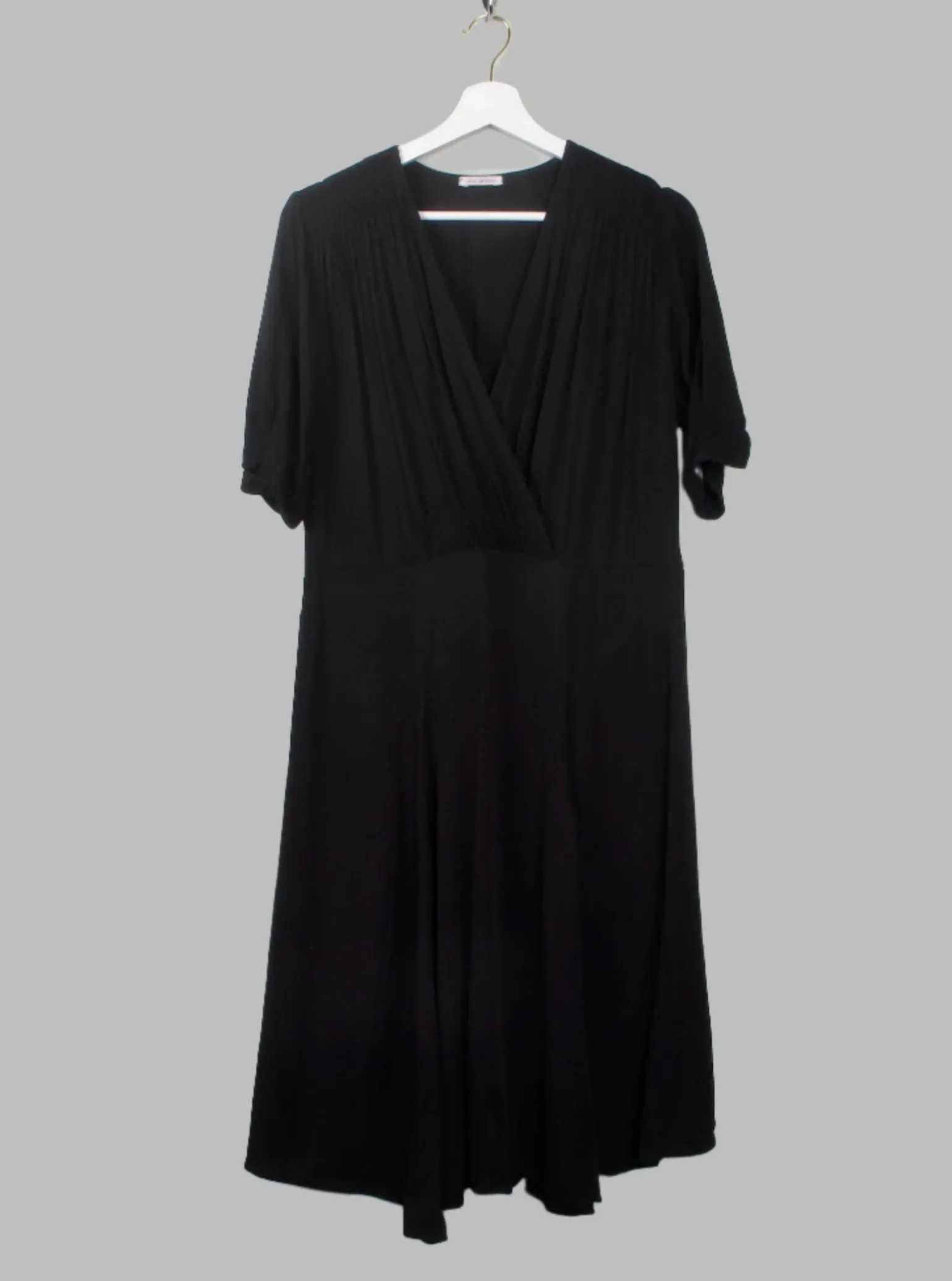 Vintage 1940s Style Black Dress Just In Case L