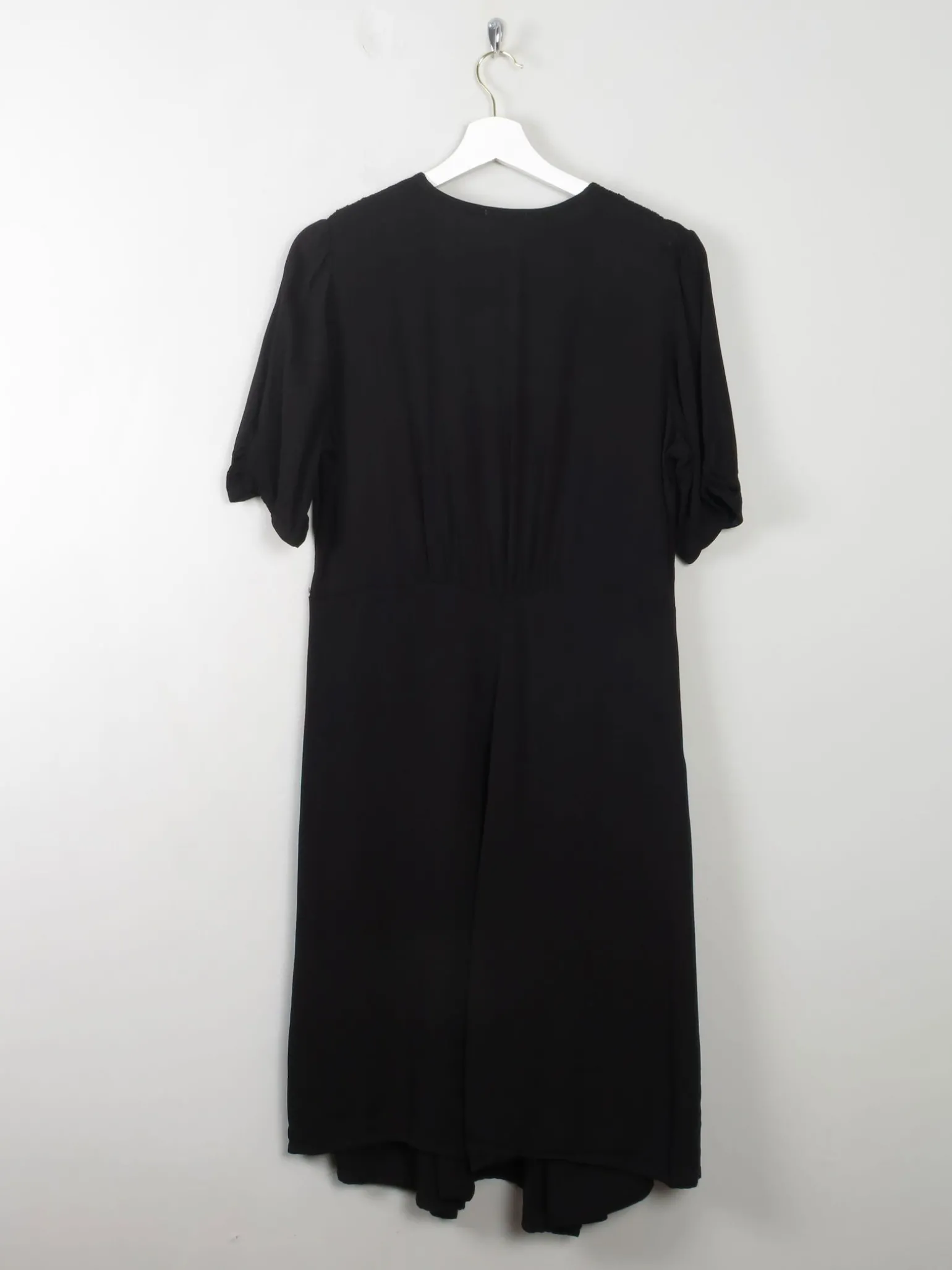 Vintage 1940s Style Black Dress Just In Case L