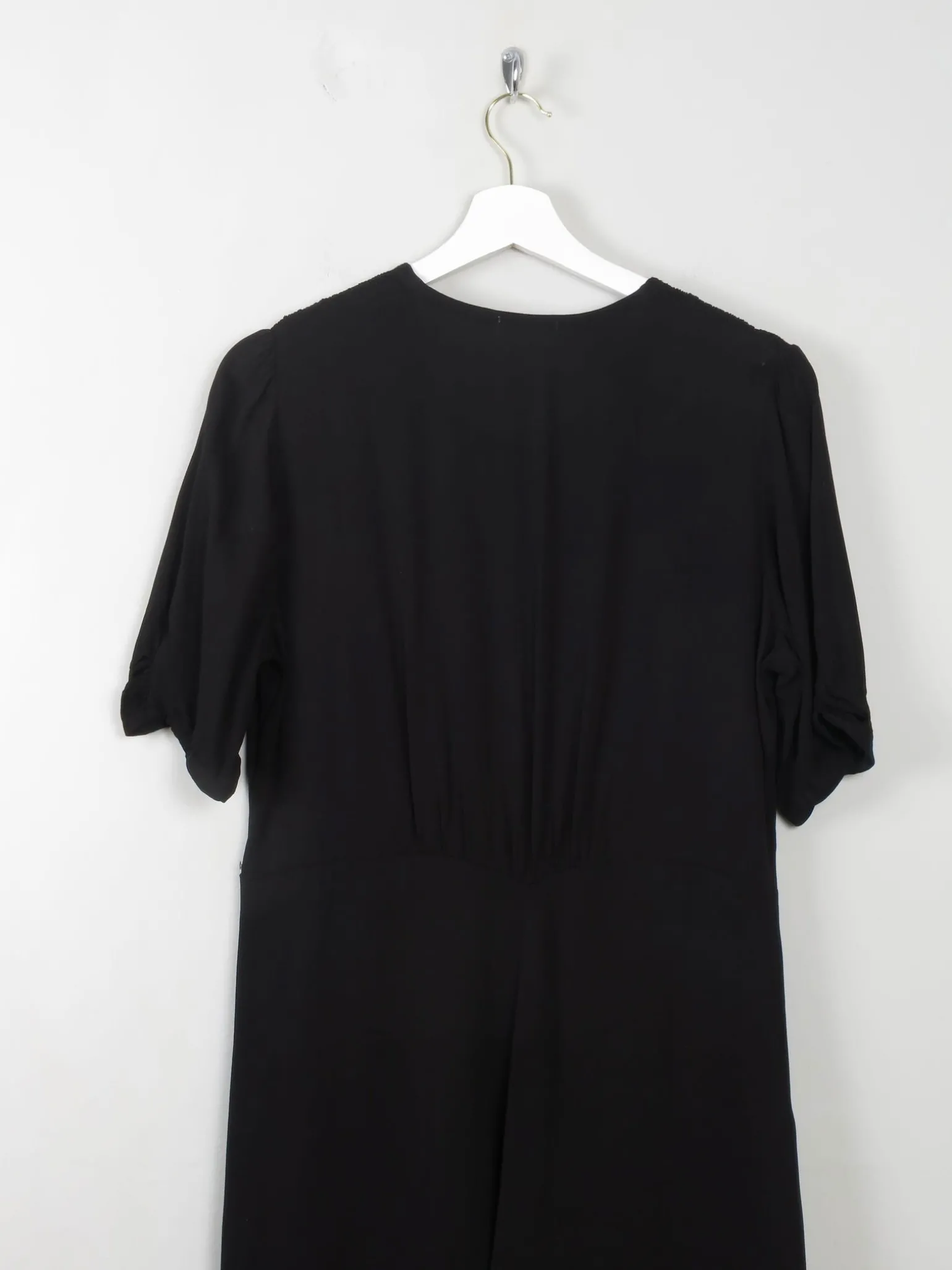 Vintage 1940s Style Black Dress Just In Case L