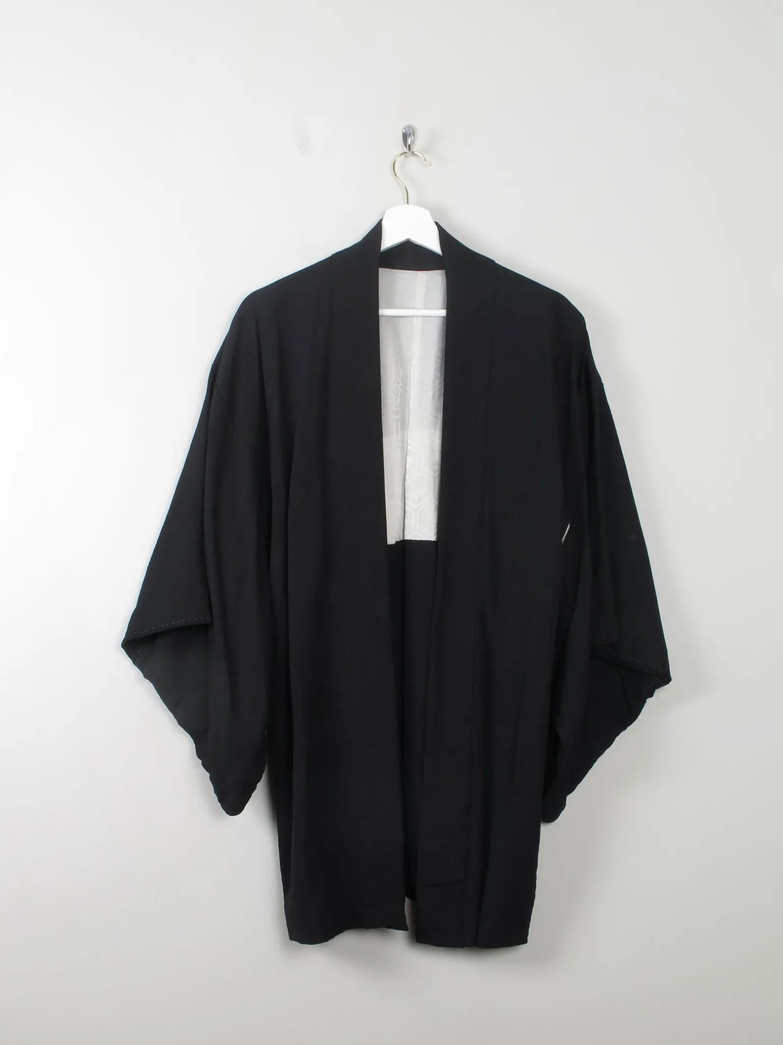 Vintage Silk Kimono Black S/M