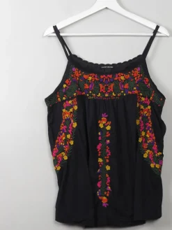 Vintage Style Embroidered Ethnic Style Top L