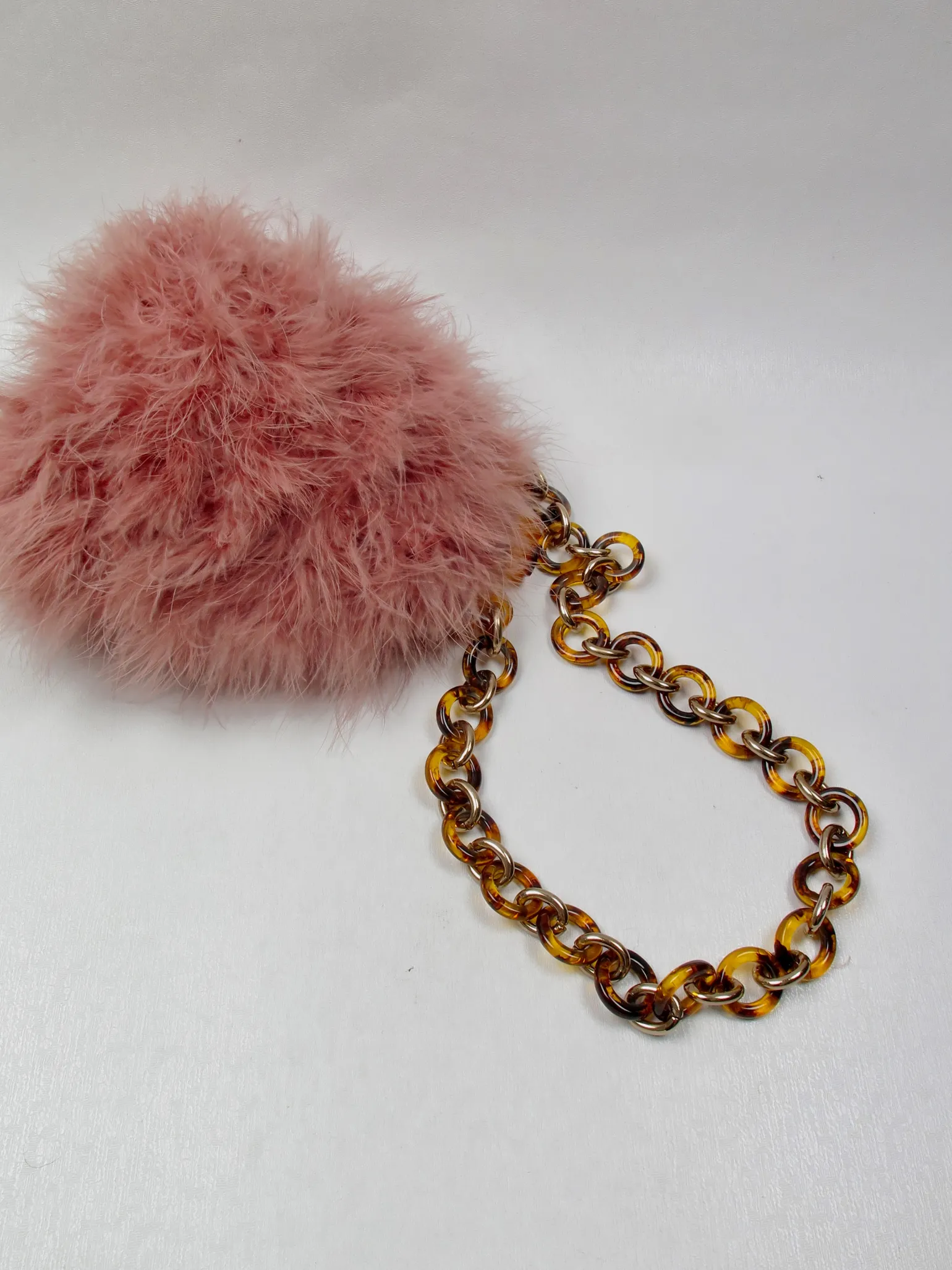 Vintage Style Feather Evening Bag By Top Shop