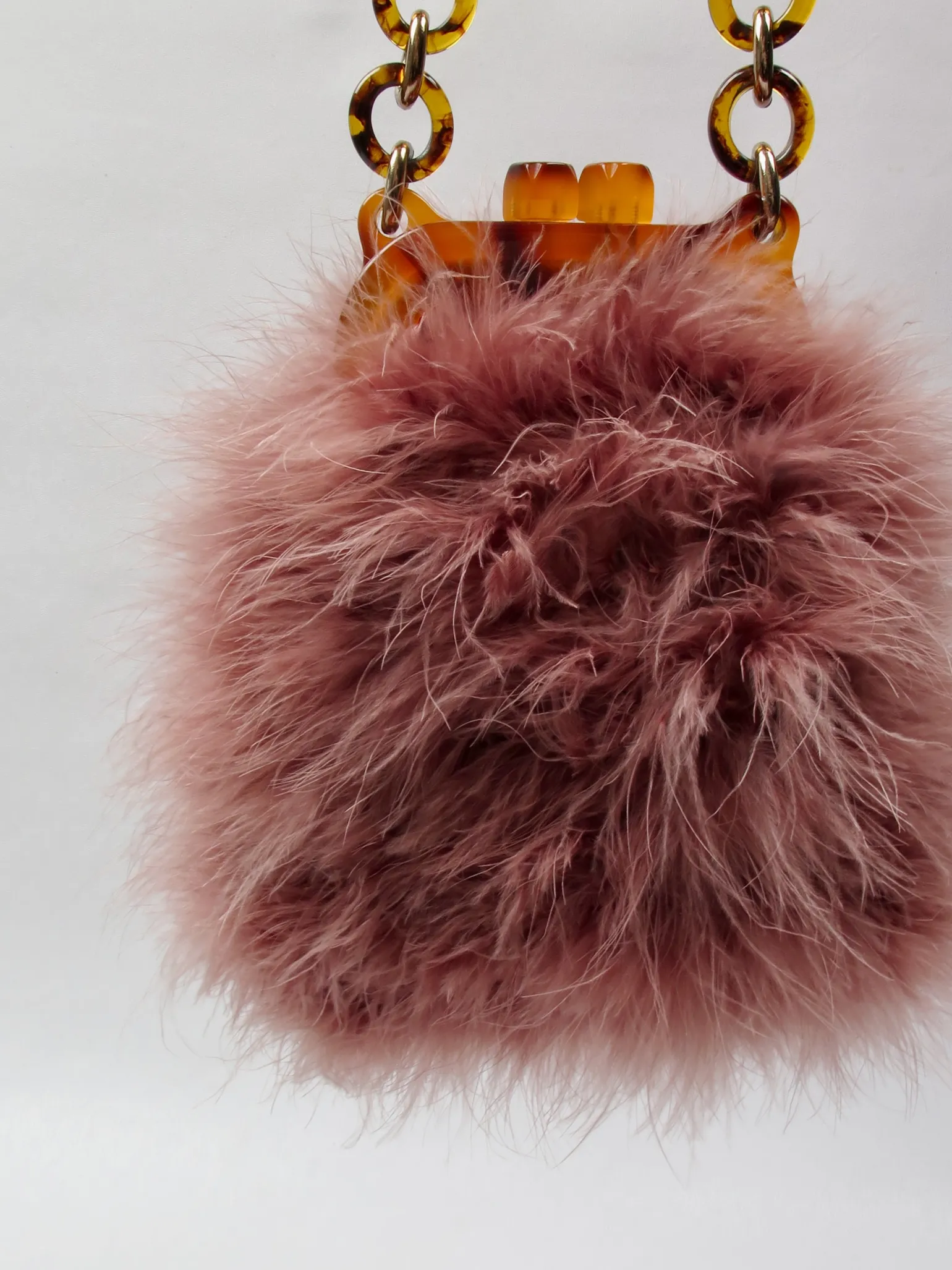 Vintage Style Feather Evening Bag By Top Shop