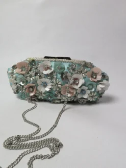 Vintage Style Green Beaded Bag New