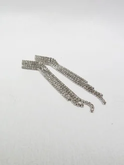 Vintage Style Long Diamanté Earrings