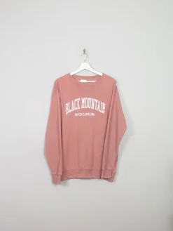 Vintage Style Pink Sweatshirt With Logo L