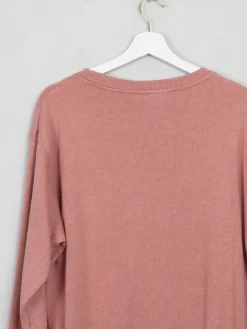 Vintage Style Pink Sweatshirt With Logo L