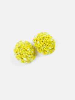 Vintage Style Yellow Earrings