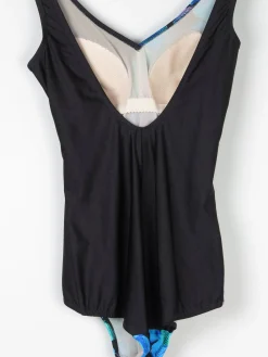 Vintage Swimsuit Blue & Black M/L