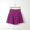 Vintage Tweed Pink & Purple Mini Skirt 27" W