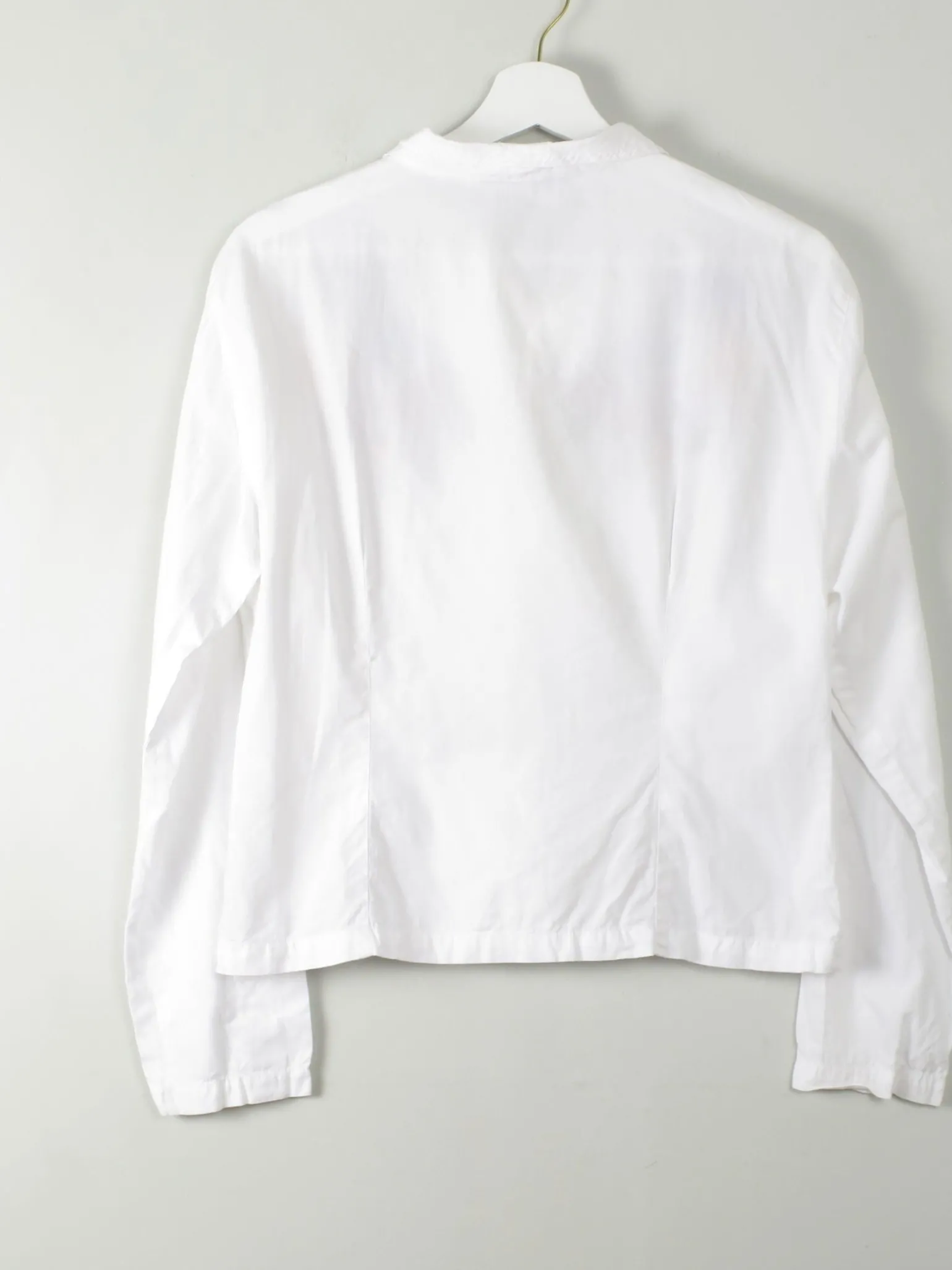 Vintage White Blouse With Embroidery Detail M