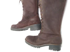 Vintage Women’s Brown Suede  Lace Up Boots 38/5