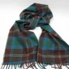 Vintage Wool Green & Brown Scarf