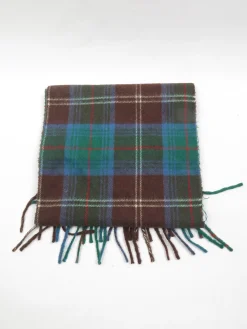 Vintage Wool Green & Brown Scarf