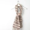 Vintage Wool Striped Knitted Scarf