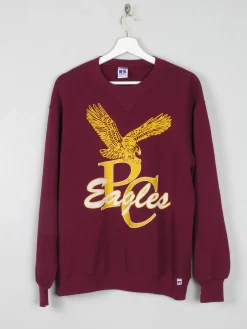 Wine Vintage P C Eagles Sweatshirt M