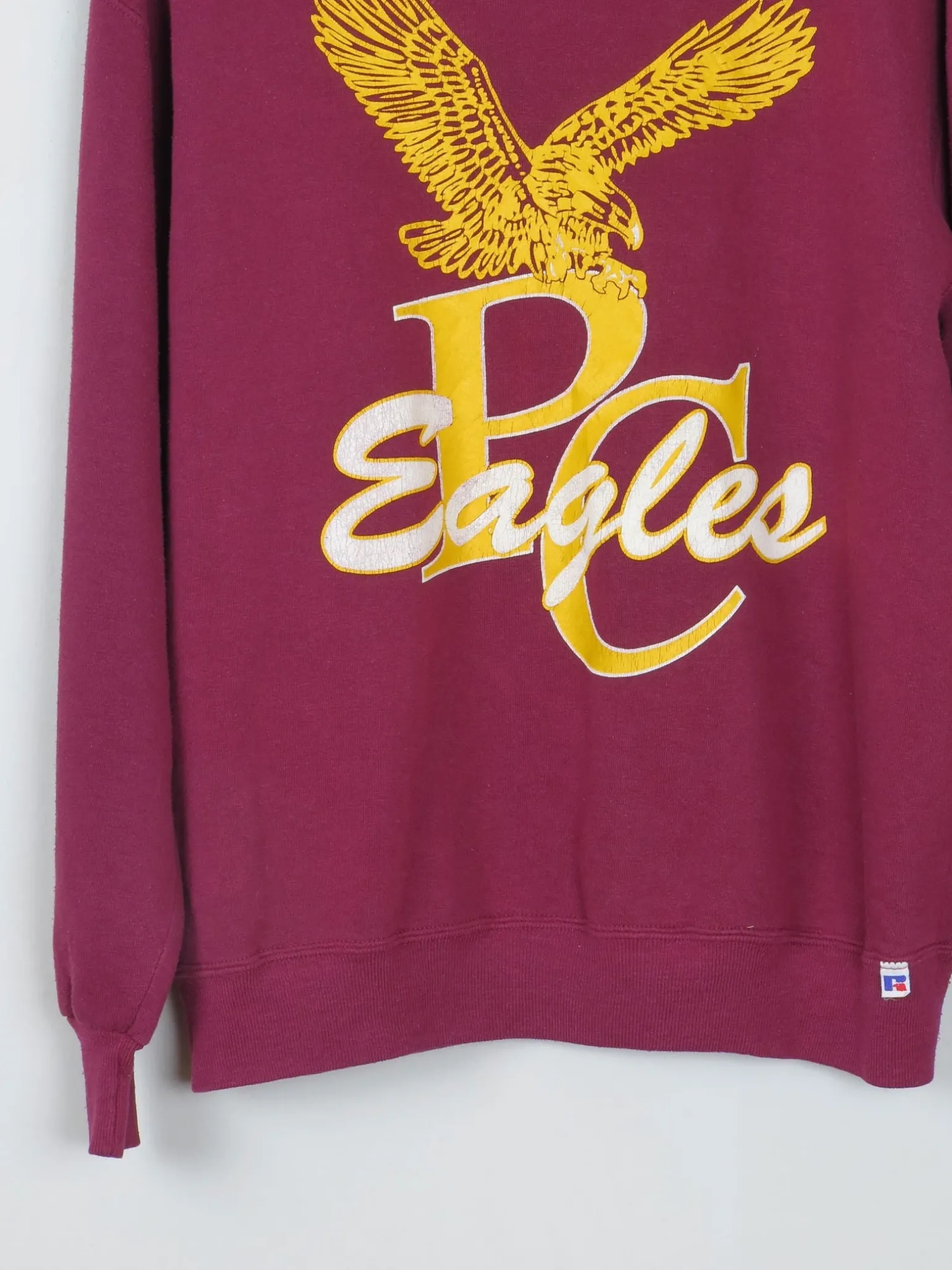 Wine Vintage P C Eagles Sweatshirt M