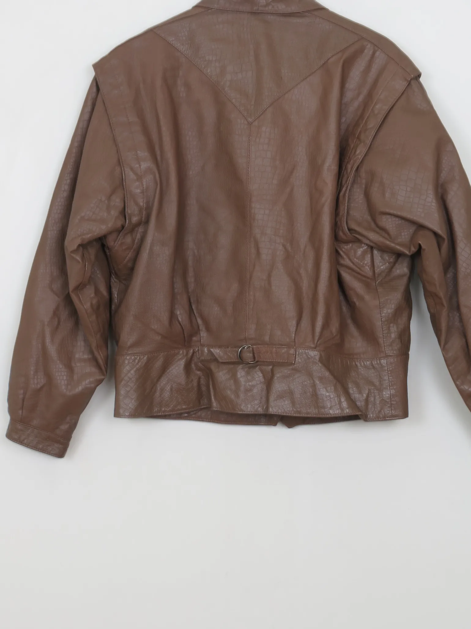 Woman's VIntage Brown Leather Jacket M