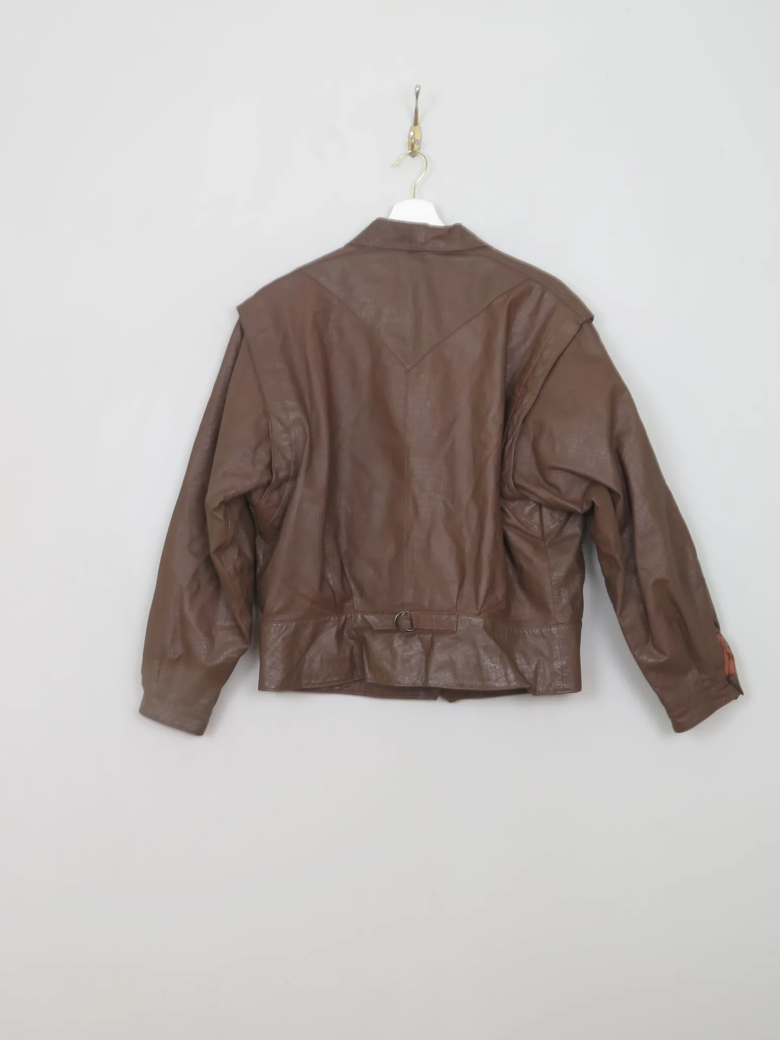 Woman's VIntage Brown Leather Jacket M