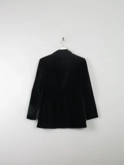 Women's Anne Brooks Vintage Black Velvet Jacket S