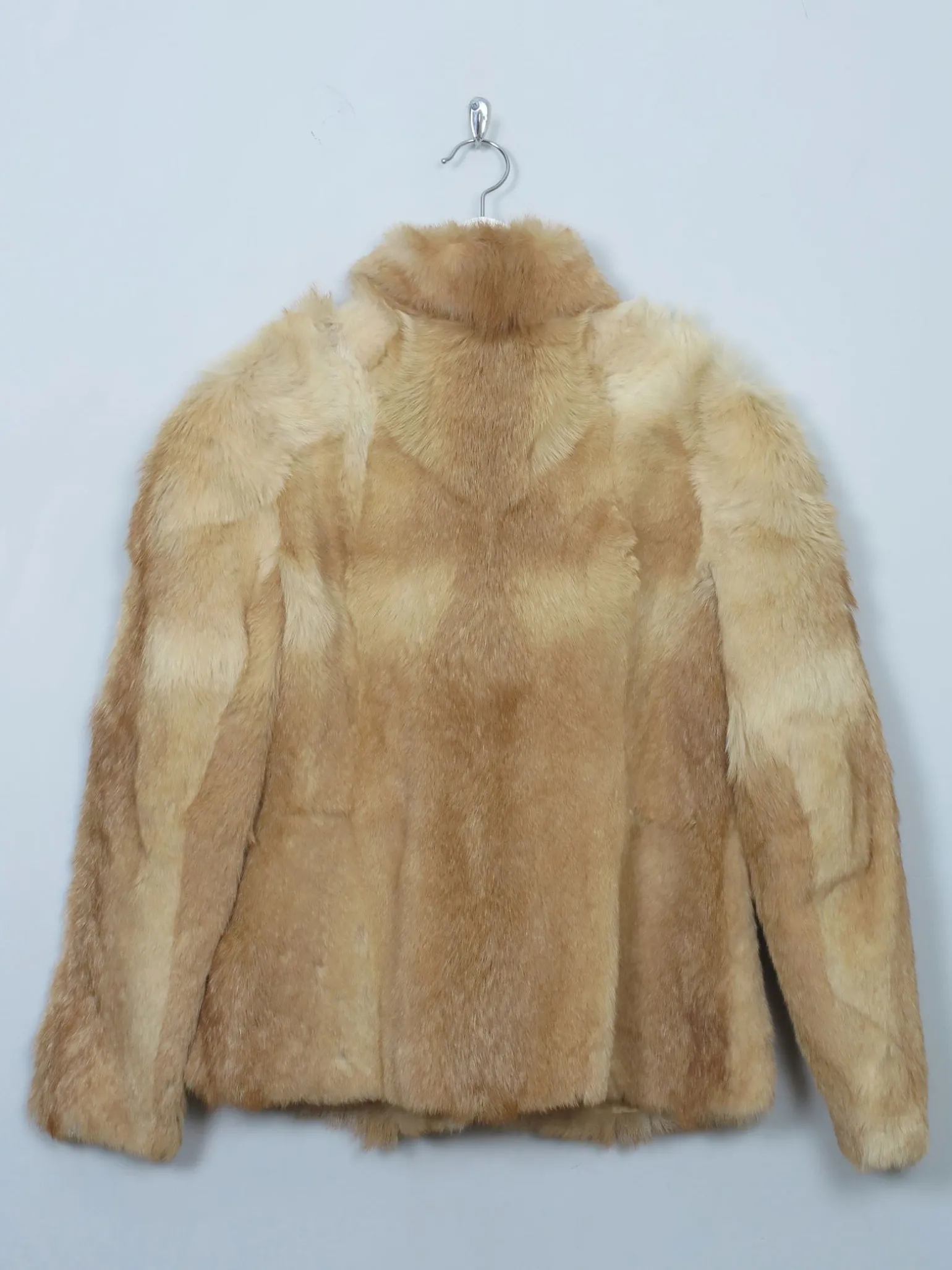 Women's Beige & Tan Vintage Fur Jacket S
