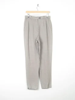 Women's Betty Barclay High Waisted Houndstooth Pleated Trousers 12 31W