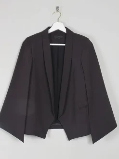 Women's Black Cape Jacket S