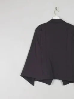Women's Black Cape Jacket S