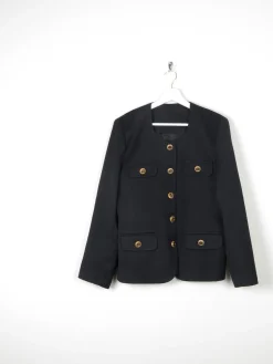 Women's Black Classic Chic Vintage Jacket 10/12
