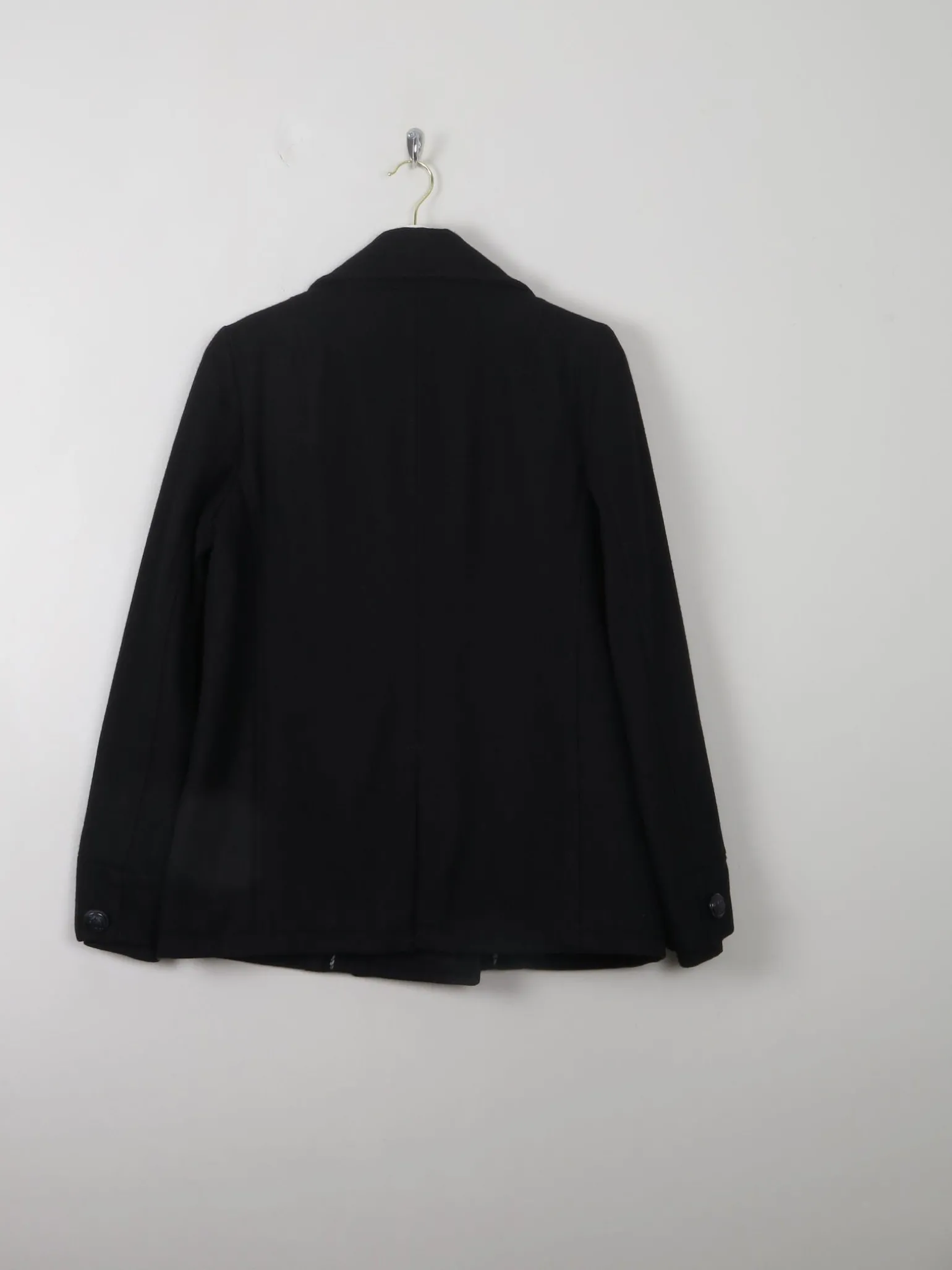 Women's Black Reefer Jacket S