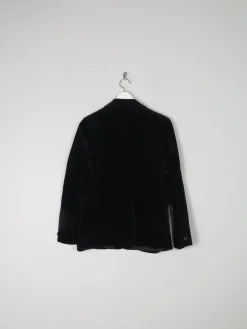 Women’s  Black Velvet Vintage Tailored Jacket S/10