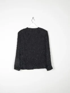 Women’s Black Vintage Beaded Jacket M