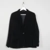 Women's Black Vintage Velvet Jacket S