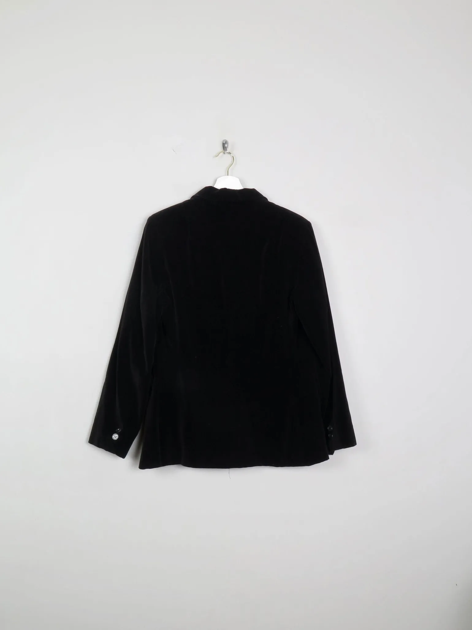 Women's Black Vintage Velvet Jacket S