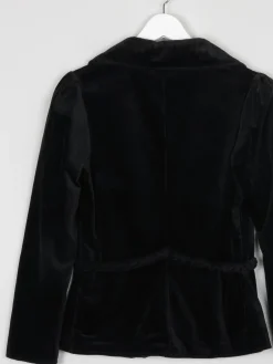 Women’s  Black Vintage Velvet Jacket XS 6 Approx