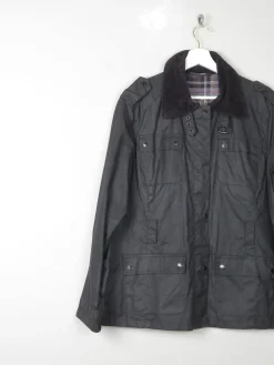 Women's Black Wax Jacket L