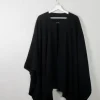 Women's Black Wool Vintage Cape