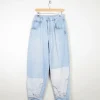 Women’s Blue 1980s High Waisted Vintage Customised Jeans 30W