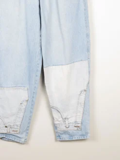 Women’s Blue 1980s High Waisted Vintage Customised Jeans 30W