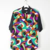 Women's Bright Graphic Printed Blouse L