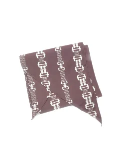 Women’s Brown 1970s Chain Print Scarf