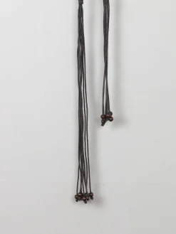 Women's Brown Vintage Leather Macrame Belt