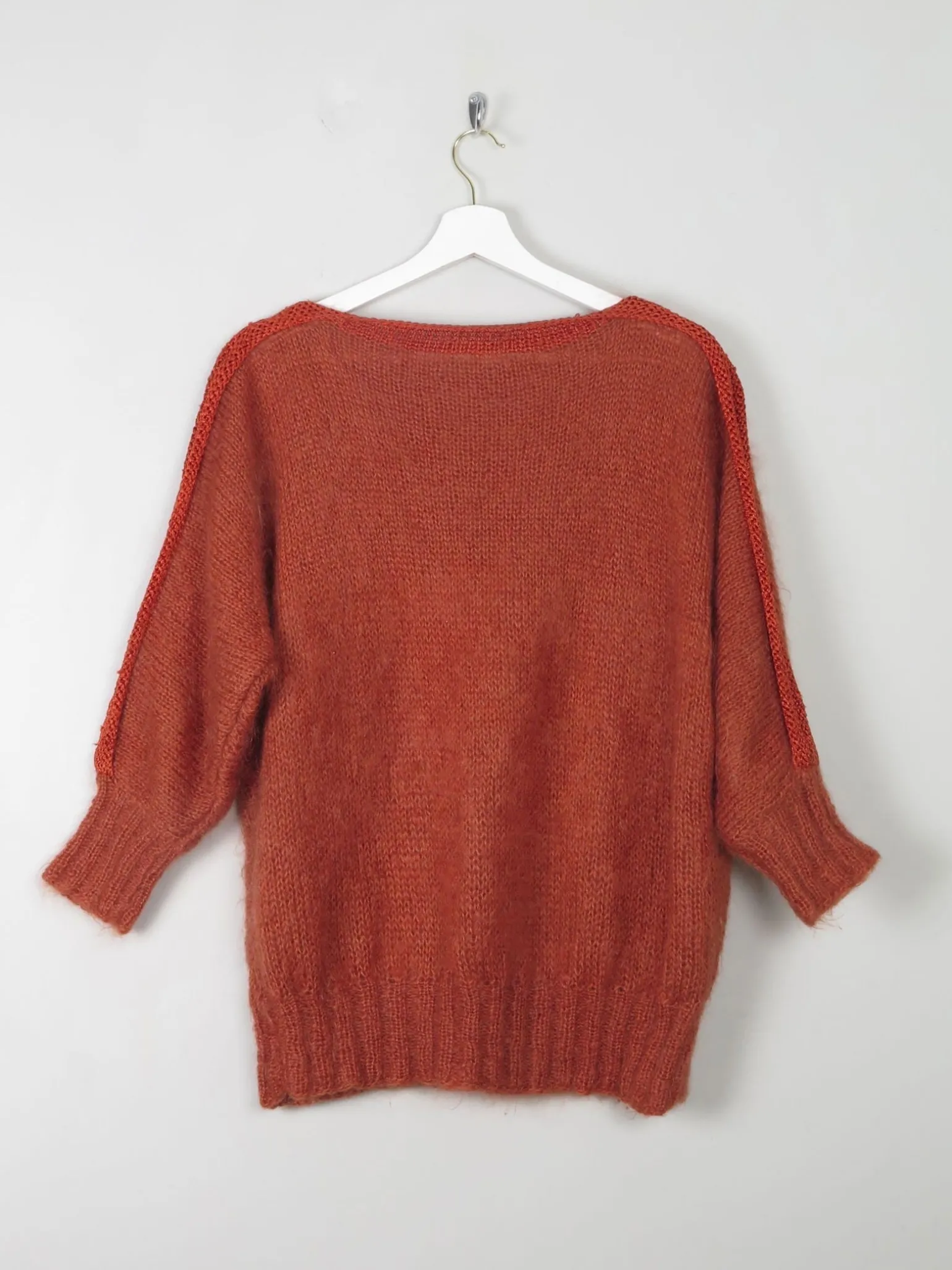 Women's Burnt Orange Mohair Jumper S/M