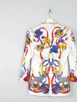 Women's Chain Print Vintage Escacda Trophy Jacket S